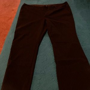 Mossimo Pinstripe Stretch Flare Work Pants Sz 18 Short